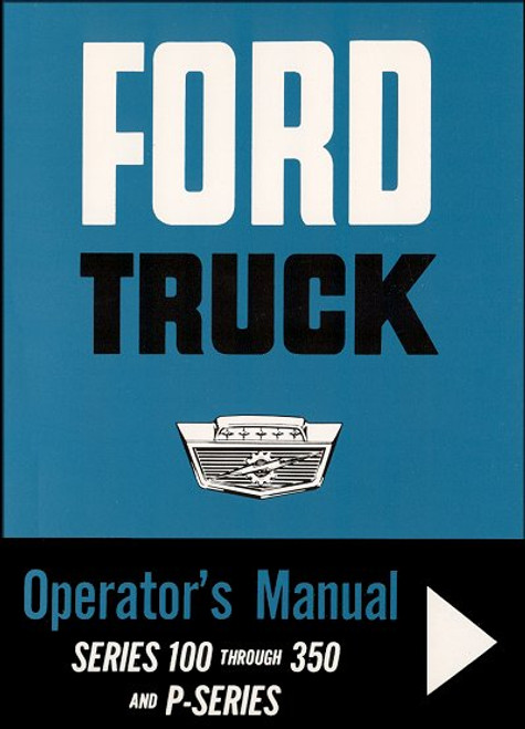 1963 Ford Truck Operator's Manual