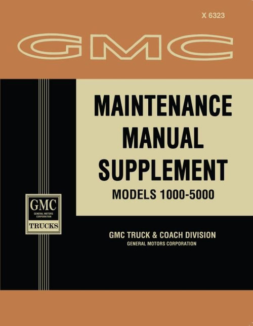 1963 GMC Shop Manual Supplement