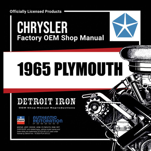 1965 Plymouth Shop Manual, Sales Data & Parts Book Kit