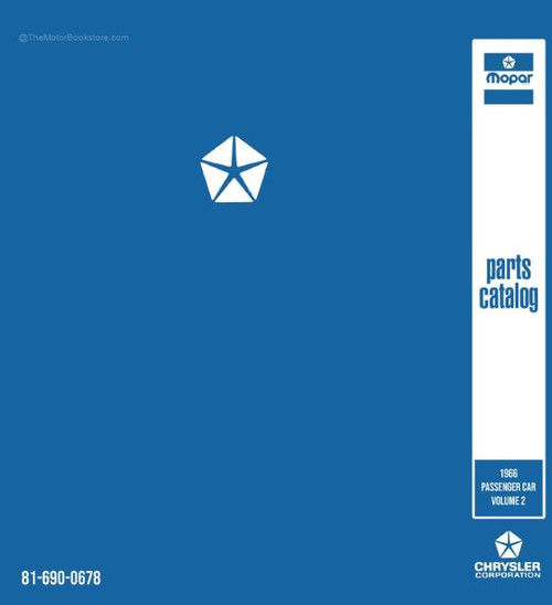 1966 Chrysler Car Body & Chassis Parts Book OEM Parts Book