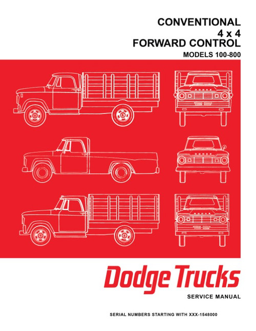 1966 Dodge Truck 100-800 Shop Manual
