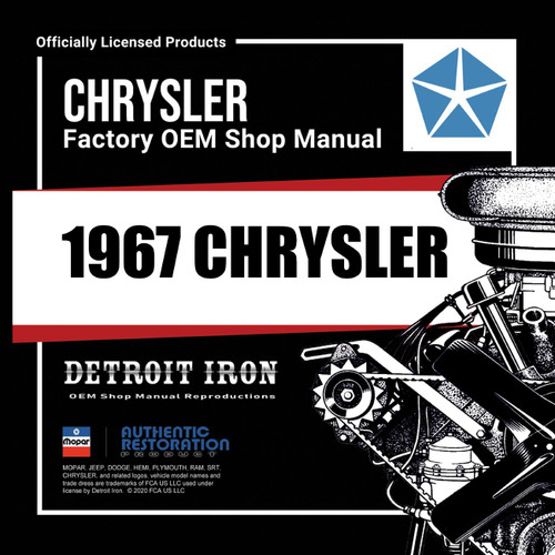 1967 Chrysler Shop Manual, Sales Data and Parts Book Kit