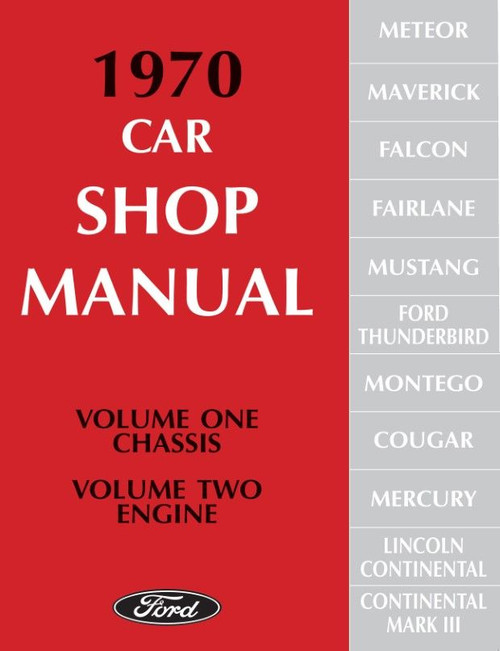 1970 Ford Car Shop Manual (5 Vol Set)