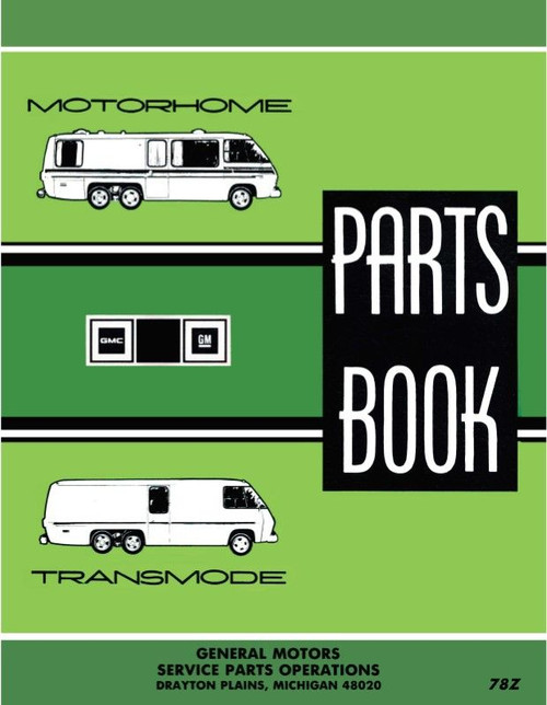 1973-1978 GMC Motorhome Parts Book