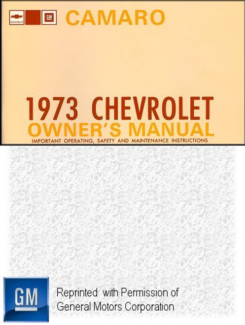 1973 Chevrolet Camaro Owner's Manual