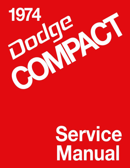 1974 Dodge Compact Van Service Manual