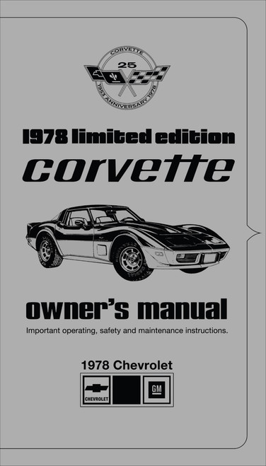 1978 Chevrolet Corvette Limited Edition (Pace Car) Owner's Manual