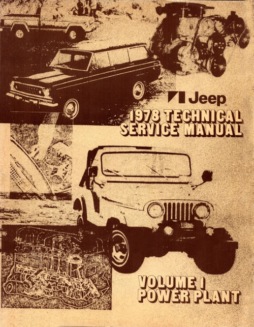 1978 Jeep Technical Service Manual (3 Volumes)