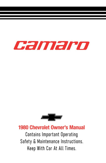 1980 Chevrolet Camaro Owner's Manual