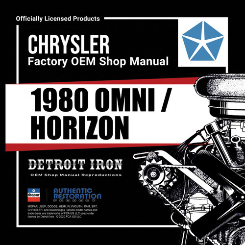 1980 Dodge Omni & Plymouth Horizon Shop Manuals, Parts Book, Owner Manuals & Sales Data Kit