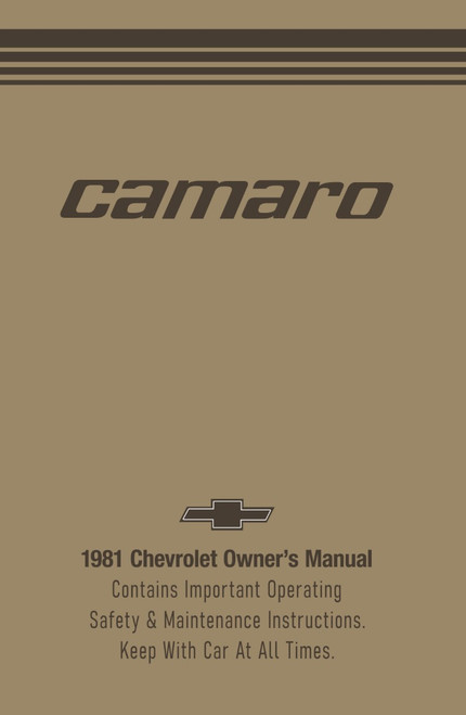 1981 Chevrolet Camaro Owner's Manual