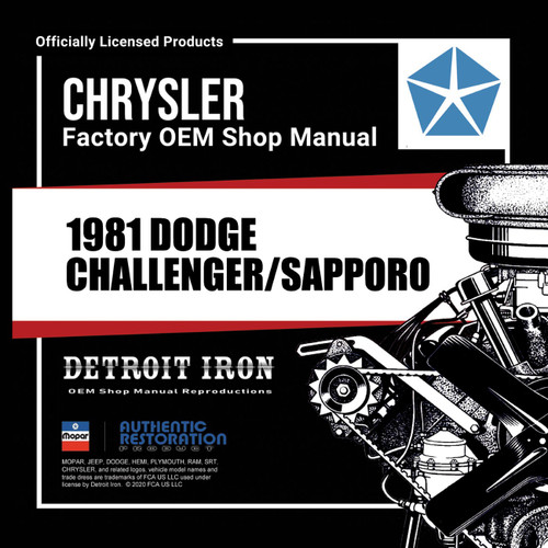 1981 Dodge Challenger / Sapporo Shop Manuals, Parts Book, Owner Manuals & Sales Literature Kit