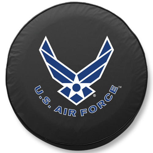 U.S. Air Force Tire Cover, Size O - 21.5 inches, Black - Image 1