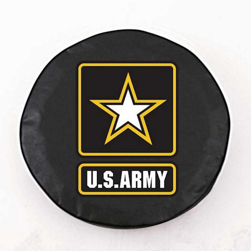 U.S. Army Tire Cover, Size M - 25.25 inches, Black