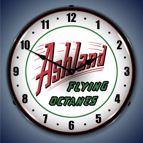 Ashland Gas Wall Clock, LED Lighted: Gas / Oil Theme