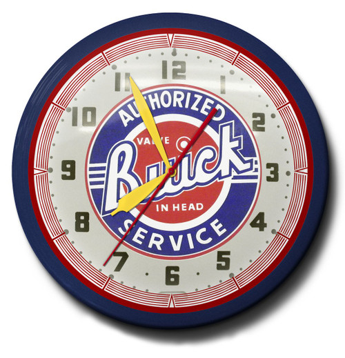 Authorized Buick Service Neon Clock: High Quality and Licensed