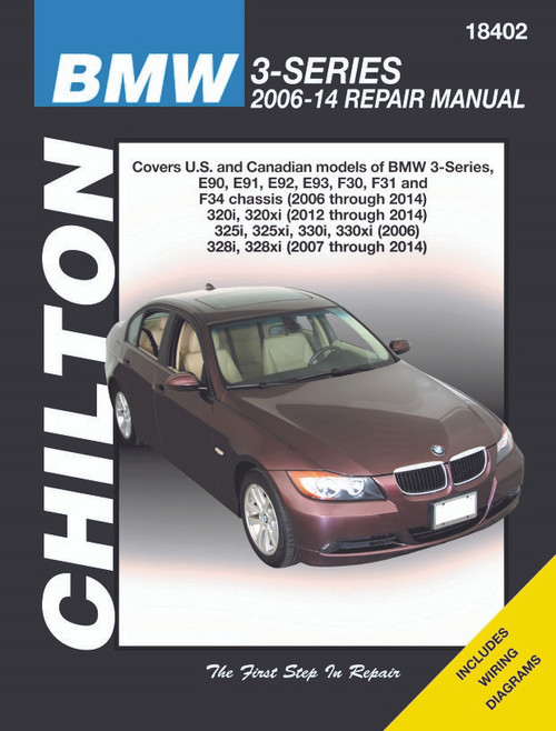 BMW 3-Series 325, 328, 330 Repair Manual 2006-2014