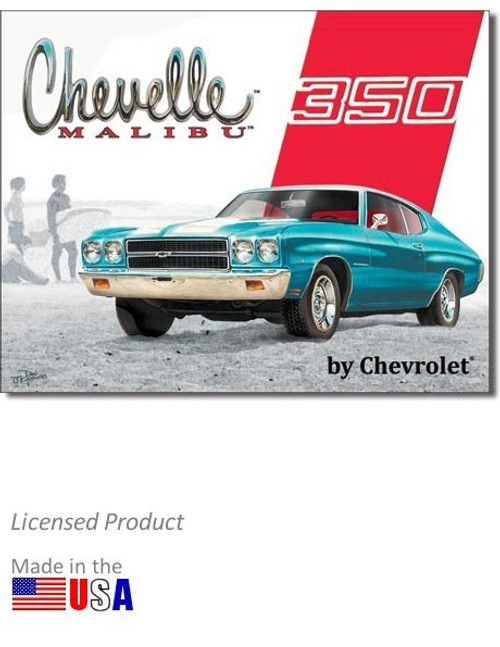 "Chevelle Malibu 350" Tin Sign