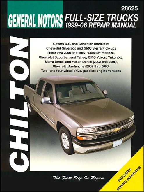 Chevy Silverado, GMC Sierra Pick-ups, Tahoe, Suburban, Yukon, Denali, Avalanche Repair Manual 1999-2006