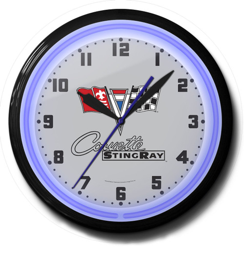 Corvette Stingray Neon Clock, High Quality