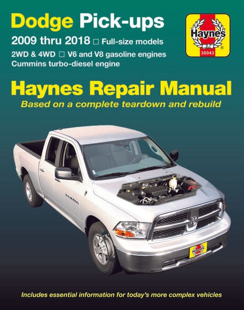 Dodge Pickup Truck Repair Manual 2009-2018