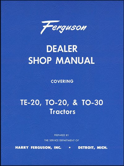 Ferguson Dealer Shop Manual 1948-1952