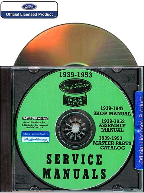 Ford Tractor, Ferguson System Service Manuals 1939-1953 CD-ROM