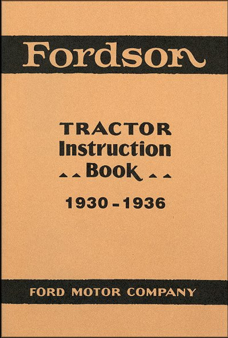 Fordson Tractor Instruction Manual 1930-1936