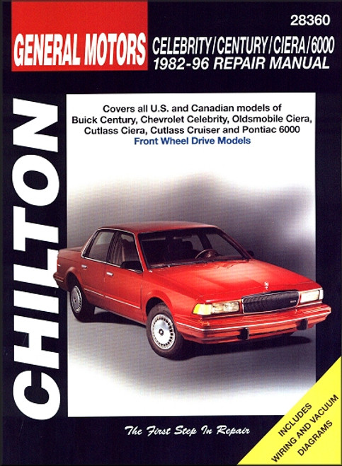 Buick Century, Chevy Celebrity, Olds Ciera, Cutlass, Cruiser, Pontiac 6000 Repair Manual 1982-1996