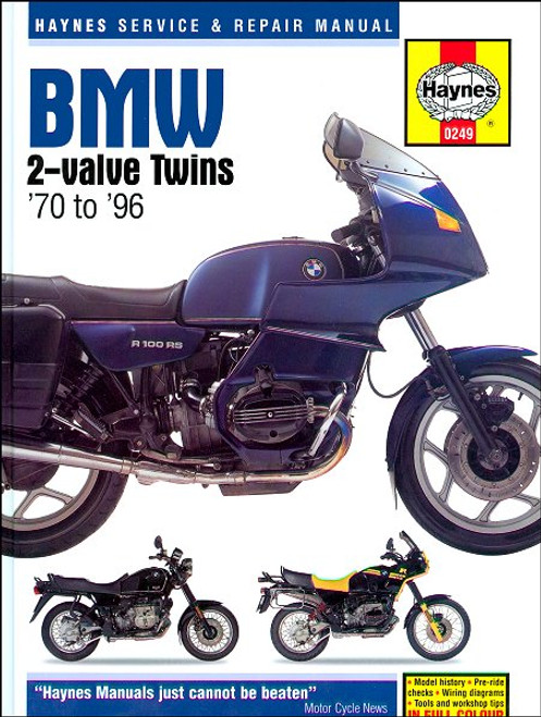 Haynes BMW R45, R50, R60, R65, R75, R80, R90, R100 Repair Manual 1970-1996