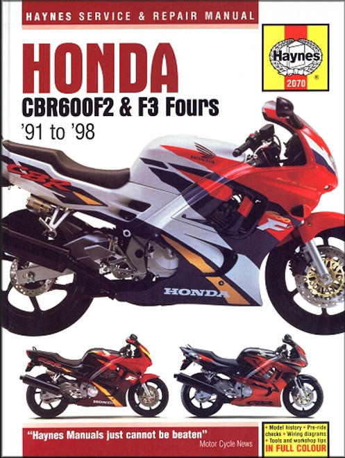 Honda CBR600F2, CBR600F3 Repair Service Manual 1991-1998