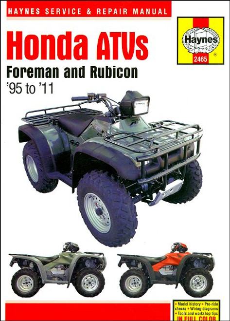 Honda Foreman, Rubicon Repair Manual 1995-2011