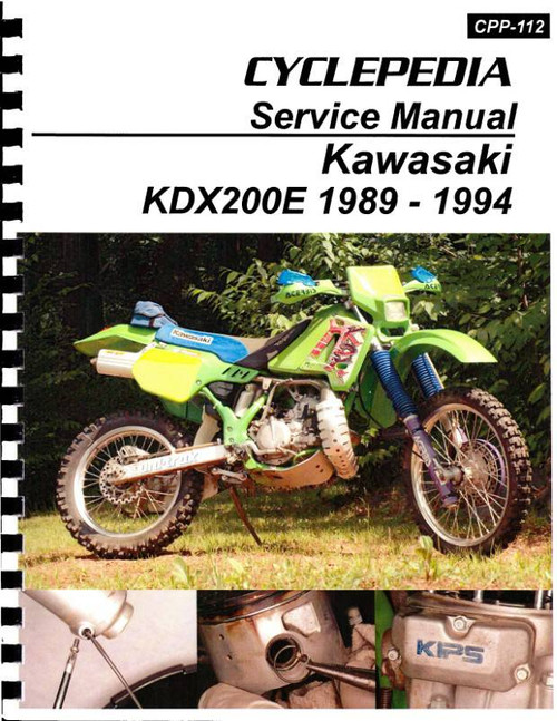 Kawasaki KDX200E Service Manual: 1989-1994