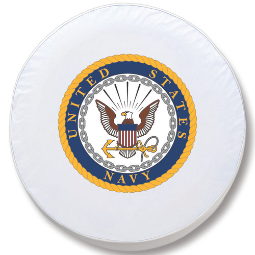 U.S. Navy Tire Cover, Size C -31 1/4 inches, White - Image 1
