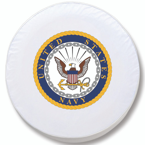 U.S. Navy Tire Cover, Size Y - 32 1/4 inches, White - Image 1