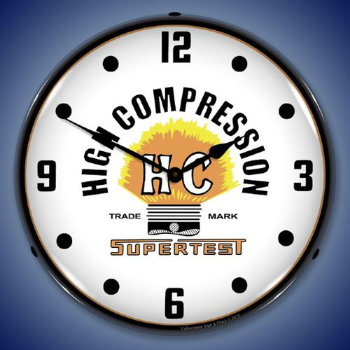 Supertest High Compression Wall Clock, LED Lighted: Parts / Service Theme