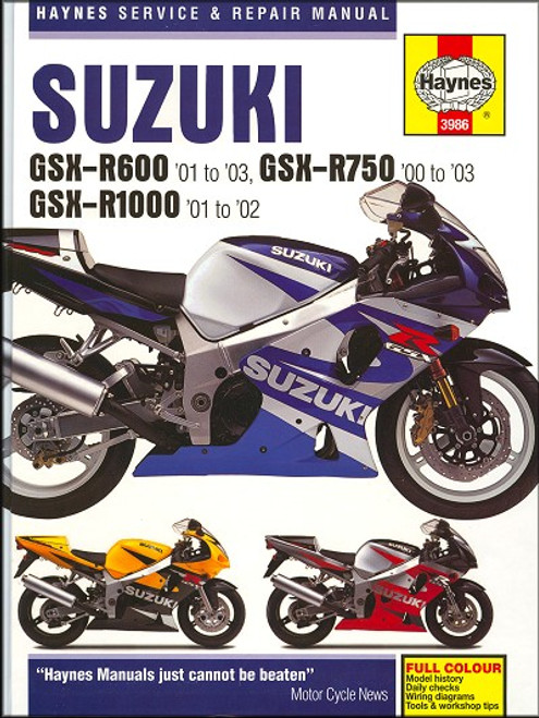 Suzuki GSX-R1000 Repair Manual: 2009-2016 - Haynes 6345