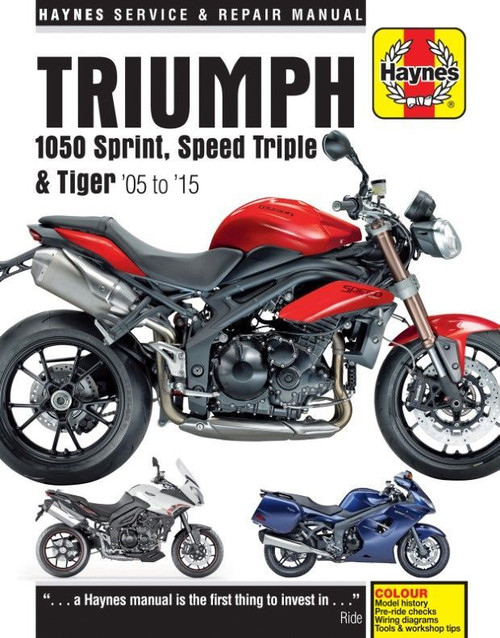 Triumph 1050 Sprint ST, Speed Triple, Tiger Repair Manual 2005-2015