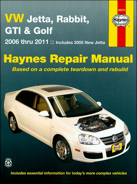VW Jetta, Rabbit, GTI, Golf Repair Manual 2006-2011 | Haynes 96019