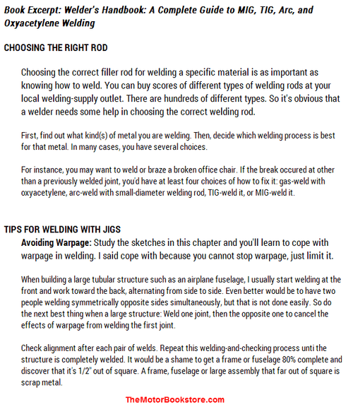 Welder's Handbook MIG, TIG, Arc, Oxyacetylene Welding