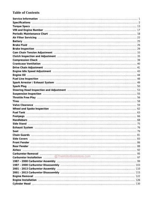 Yamaha TW200 Trailway Service Manual: 1987-2019