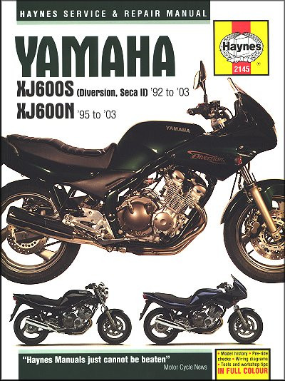 Yamaha XJ600/Diversion/Seca Repair Manual 1992-2003