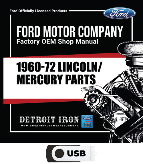 1960-1972 Lincoln / Mercury Parts Manuals (Only) Kit on USB