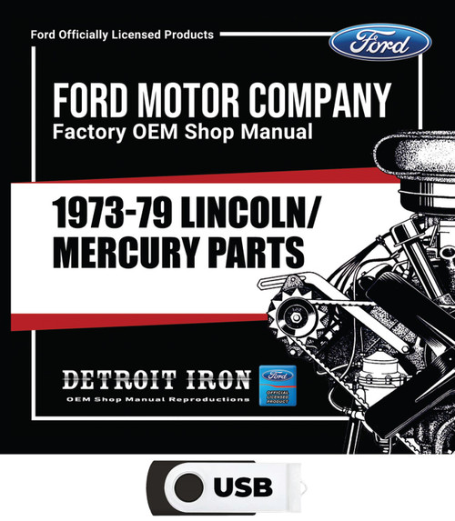 1973-1979 Lincoln / Mercury Parts Manuals (Only) Kit on USB