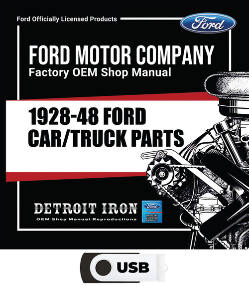 1928-1948 Ford Car / 1928-1947 Ford Truck Chassis Parts & Accessories Book Kit on USB