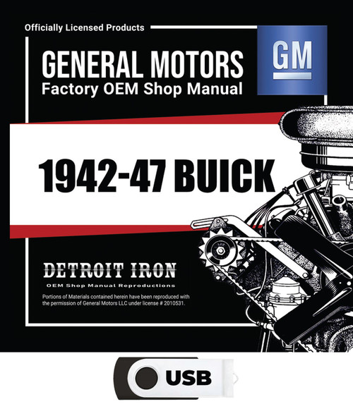 1942-1947 Buick Shop Manuals, Parts Books & Sales Literature Kit on USB