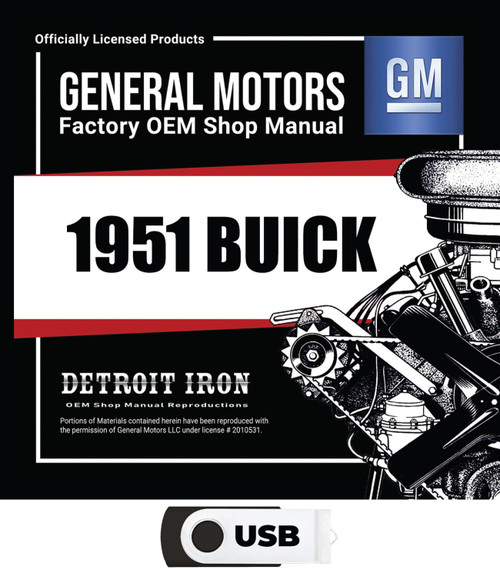 1951 Buick Shop Manuals, Parts Books & Sales Data Kit on USB