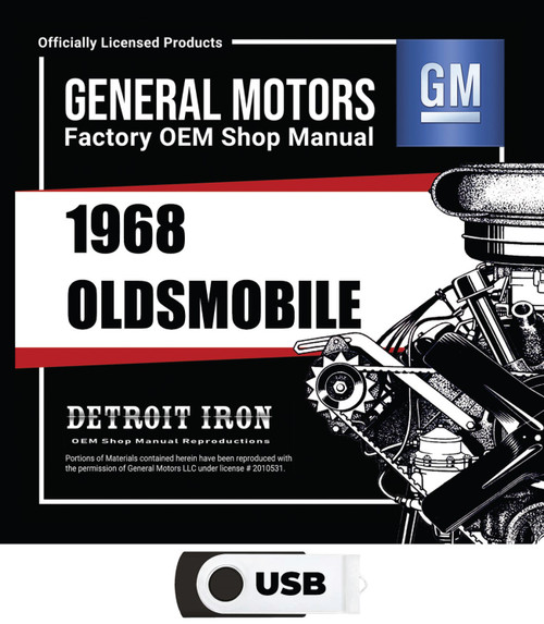 1968 Oldsmobile Shop Manuals, Sales Data & Parts Books Kit on USB