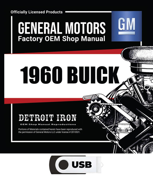 1960 Buick Shop Manuals, Sales Data & Parts Books Kit on USB