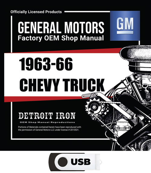 1963-1966 Chevrolet Truck / Van Shop Manuals, Sales Literature & Parts Books Kit on USB